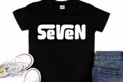 Seven SVG - 7th Birthday Boy Retro - Birthday Girl Shirt PNG Product Image 4