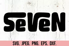 Seven SVG - 7th Birthday Boy Retro - Birthday Girl Shirt PNG Product Image 5