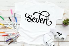 7th Birthday Girl Butterfly SVG - Seven 7 Birthday Girl PNG Product Image 3