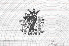 I'm seven Cutting file SVG DXF Product Image 1