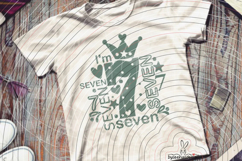 I'm seven Cutting file SVG DXF Product Image 2