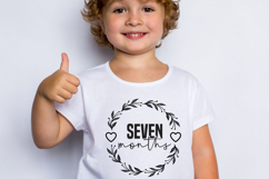 Seven months SVG, Baby Month Round SVG Product Image 1