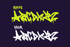 Seven Venom - Dripping Monoline Tagging Graffiti Font Product Image 2