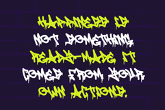 Seven Venom - Dripping Monoline Tagging Graffiti Font Product Image 4