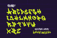 Seven Venom - Dripping Monoline Tagging Graffiti Font Product Image 7