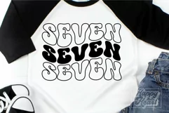 Seven SVG - 7th Birthday Boy Retro - Birthday Girl Shirt PNG Product Image 4