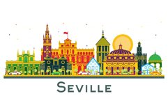 Seville Spain City Skyline. Product Image 1