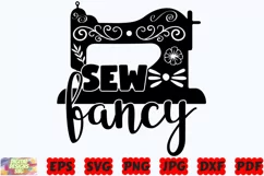 Sew Fancy SVG | Sewing SVG | Knitting SVG | Crafting SVG Product Image 2