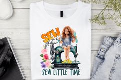 Sew much fabric sew little time Sublimation PNG Product Image 2