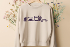 Sewing Tools SVG PNG | Minimal Sewing Icons | Seamstress Art Product Image 2