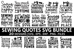 Sewing Quotes SVG Bundle - Sewing T-shirt Design Product Image 1