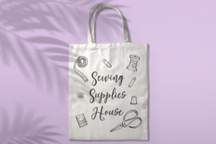 Sewing Doodles | Vintage Singer Machine, Scissors, Buttons Product Image 3