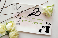 Sewing Doodles | Vintage Singer Machine, Scissors, Buttons Product Image 2