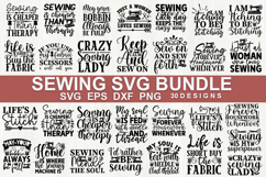 Sewing Quotes SVG Bundle, Sewing Shirt &amp; Craft Designs Product Image 1
