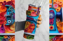 Sewing Tumbler Wrap, 20 oz tumbler wrap, SewingSew png, Crafting Tumbler Wrap