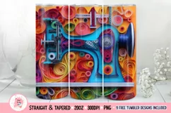 Sewing Tumbler Wrap, 20 oz tumbler wrap, SewingSew png, Crafting Tumbler Wrap