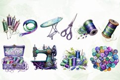 Sewing Watercolor Collection Sublimation Product Image 3