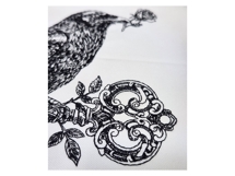 Raven with Ornate Key Embroidery Product Image 5