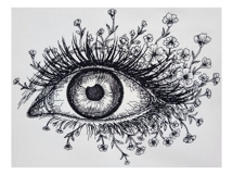 Floral Eye Blackwork Product Image 3