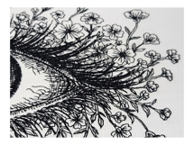 Floral Eye Blackwork Product Image 7
