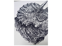Triceratops Face Outline Product Image 5