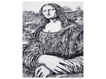 Artistic Mona Lisa Sketch Embroidery Product Image 5