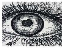 Floral Eye Blackwork Product Image 6