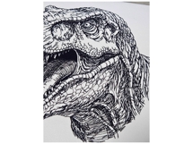 Tyrannosaurus Rex Face Outline Product Image 5