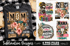 Trendy Mama PNG , Retro Collage Mama 4 Designs Sublimation Product Image 7