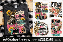 Trendy Mama PNG , Retro Collage Mama 4 Designs Sublimation Product Image 8