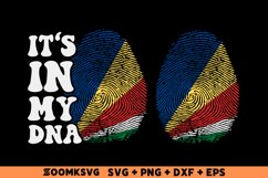 It's in my DNA Seychelles Flag Fingerprint Sublimation PNG Product Image 1