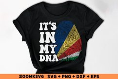 It's in my DNA Seychelles Flag Fingerprint Sublimation PNG Product Image 2