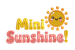 Mini Sunshine - Baby Quote Embroidery Designs Product Image 1