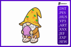 Easter Bunny Gnome Embroidery Designs Product Image 1
