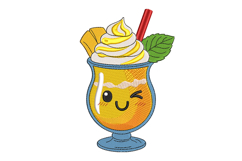 Mango Summer Drink Embroidery Design Product Image 1