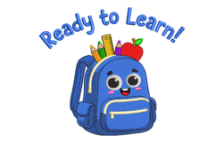Backpack Back To School Embroidery Designs Product Image 1