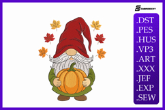 Fall Harvest Gnome Embroidery Designs For Machine Product Image 1