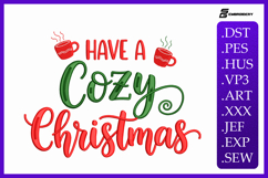 Have A Cozy Christmas Embroidery Designs For Machine Product Image 1