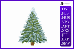 Frosted Christmas Tree Embroidery Designs For Machine Product Image 1