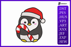 Baby Christmas Penguin Embroidery Designs For Machine Product Image 1