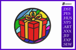 Christmas Present Embroidery Designs For Patches Product Image 1