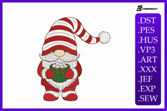 Christmas Gnome Hot Cocoa Embroidery Designs For Machine Product Image 1