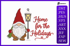 &quot;Home for the Holidays&quot; Christmas Gnome Embroidery Designs Product Image 1