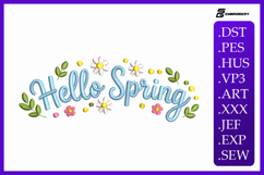 Hello Spring Machine Embroidery Designs Product Image 1