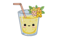 Floral Lemonade Embroidery Designs For Machine Product Image 1