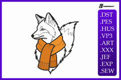 Cozy Fall Fox Embroidery Designs For Machine Product Image 1
