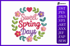 Sweet Spring Days Machine Embroidery Designs Product Image 1