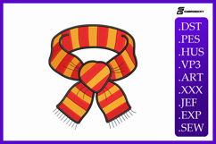 Festive Fall Scarf Embroidery Designs For Machine Product Image 1