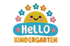 Hello Kindergarten - Back to School Embroidery Designs Product Image 1
