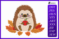 Fall Hedgehog Embroidery Designs For Machine Product Image 1